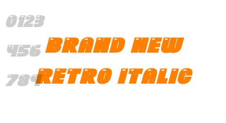 Brand New Retro Italic