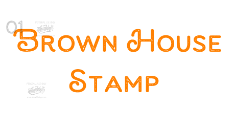 Brown House Stamp