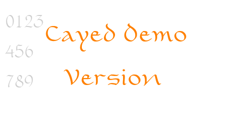 Cayed Demo Version
