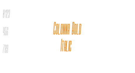 Colonna Bold Italic