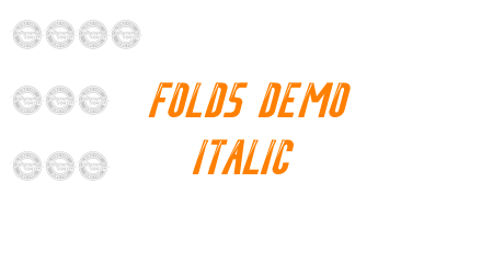 Folds Demo Italic