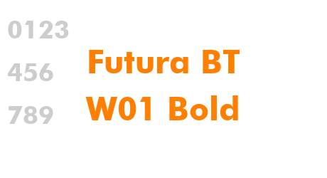 Futura BT W01 Bold