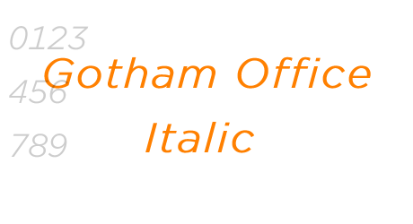 Gotham Office Italic