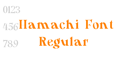 Hamachi Font Regular