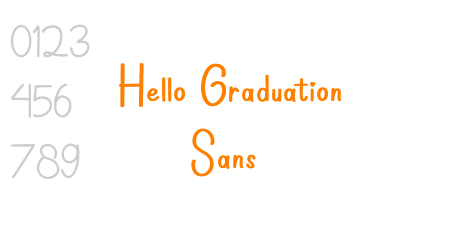 Hello Graduation Sans