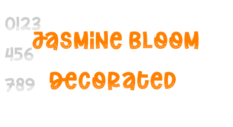 Jasmine Bloom Decorated