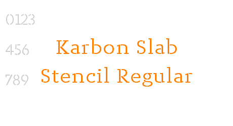 Karbon Slab Stencil Regular