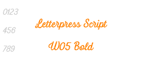 Letterpress Script W05 Bold
