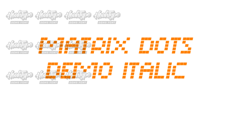 Matrix Dots Demo Italic