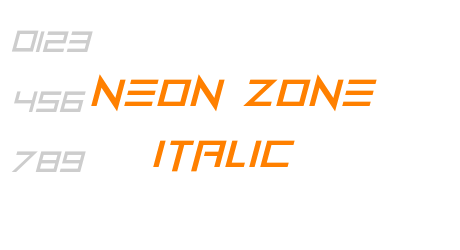 Neon Zone Italic