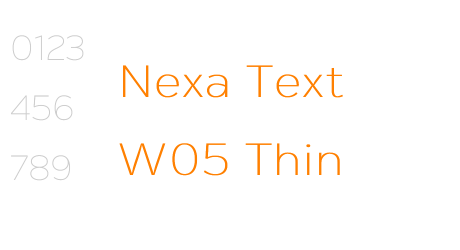 Nexa Text W05 Thin