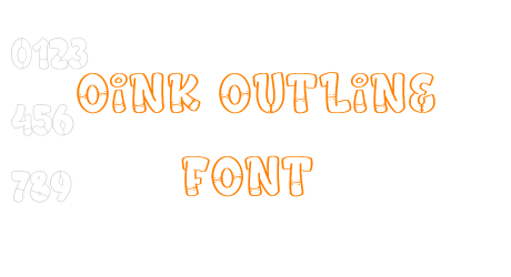 Oink Outline Font