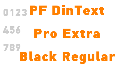 PF DinText Pro Extra Black Regular