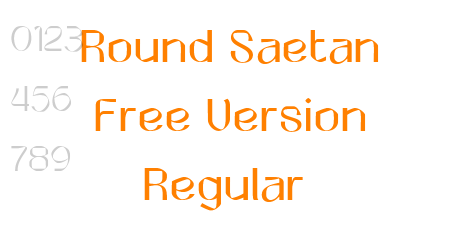 Round Saetan Free Version Regular