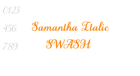 Samantha Italic SWASH