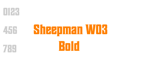 Sheepman W03 Bold
