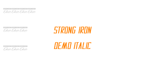 Strong Iron Demo Italic