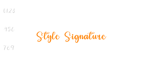 Style Signature