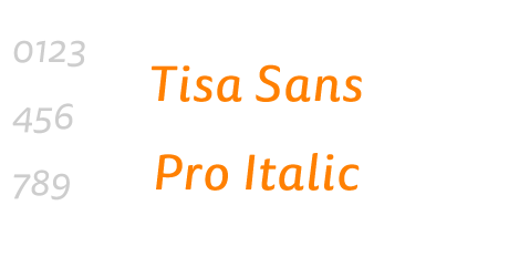 Tisa Sans Pro Italic