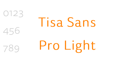 Tisa Sans Pro Light