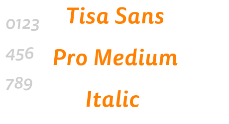 Tisa Sans Pro Medium Italic