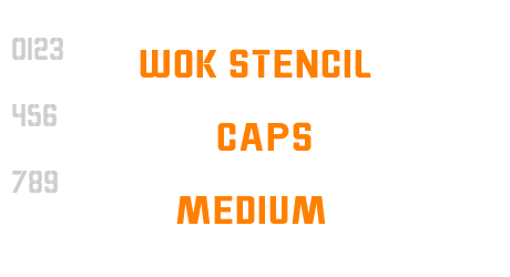 WOK STENCIL – CAPS Medium