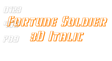 Fortune Soldier 3D Italic