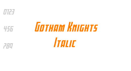 Gotham Knights Italic