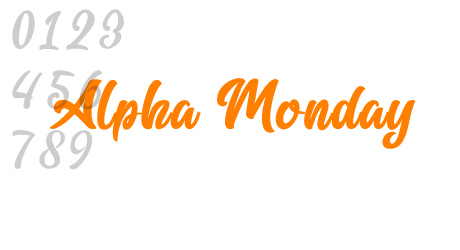 Alpha Monday