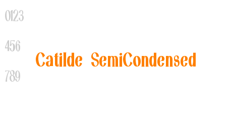 Catilde SemiCondensed