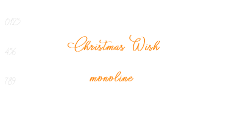 Christmas Wish monoline