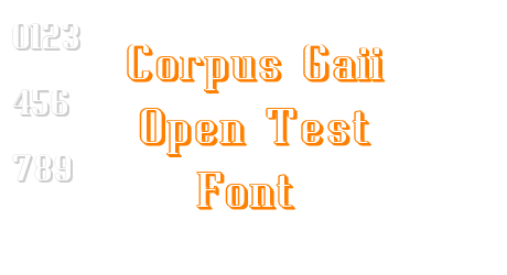 Corpus Gaii Open Test Font