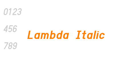 Lambda Italic