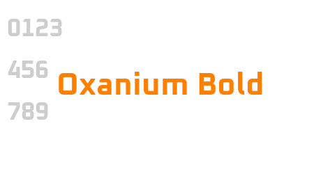 Oxanium Bold