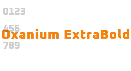 Oxanium ExtraBold