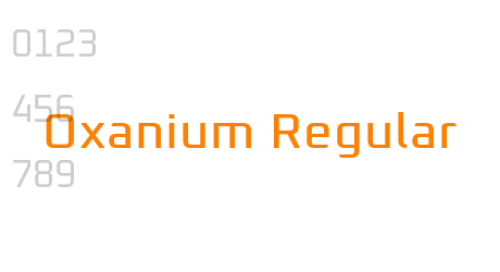 Oxanium Regular