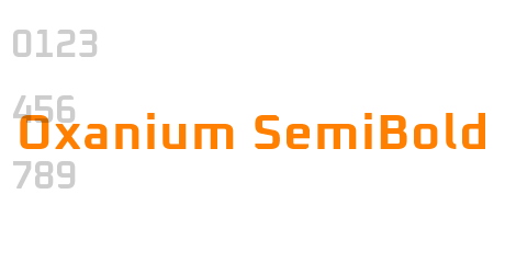 Oxanium SemiBold