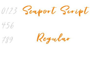 Seaport Script Regular