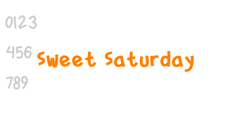 Sweet Saturday