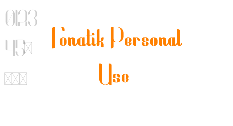 Fonatik Personal Use