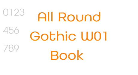 All Round Gothic W01 Book