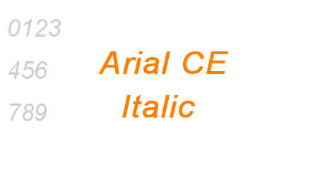 Arial CE Italic