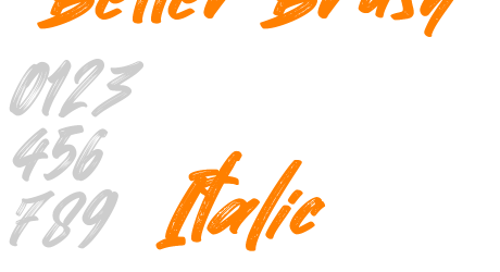 Better Brush Italic