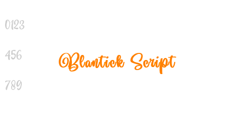 Blantick Script