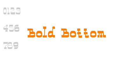Bold Bottom