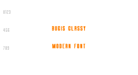 Bugis Classy Modern Font