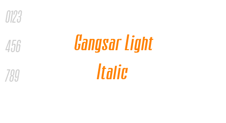 Gangsar Light Italic
