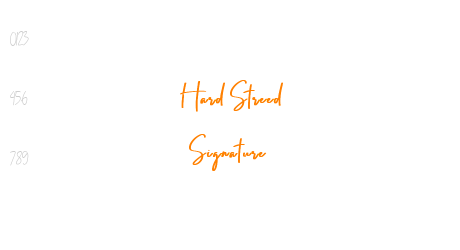Hard Streed Signature