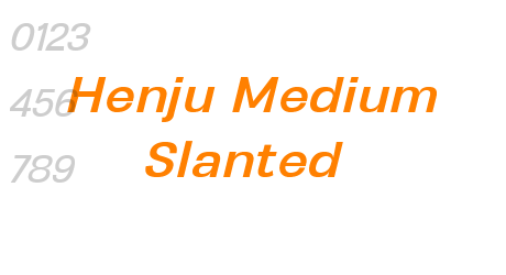 Henju Medium Slanted