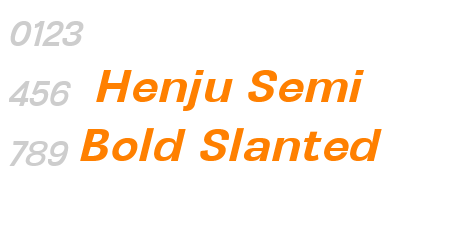 Henju Semi Bold Slanted